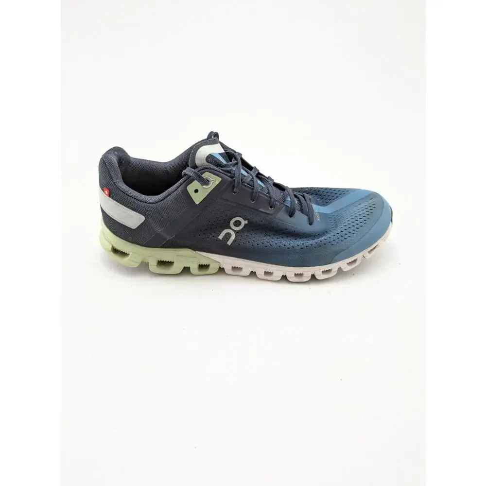 Mens On Cloudflow 3 Navy Blue Green Athletic Cloud Running Shoes 35.99034 Size 8 - Picture 3 of 7